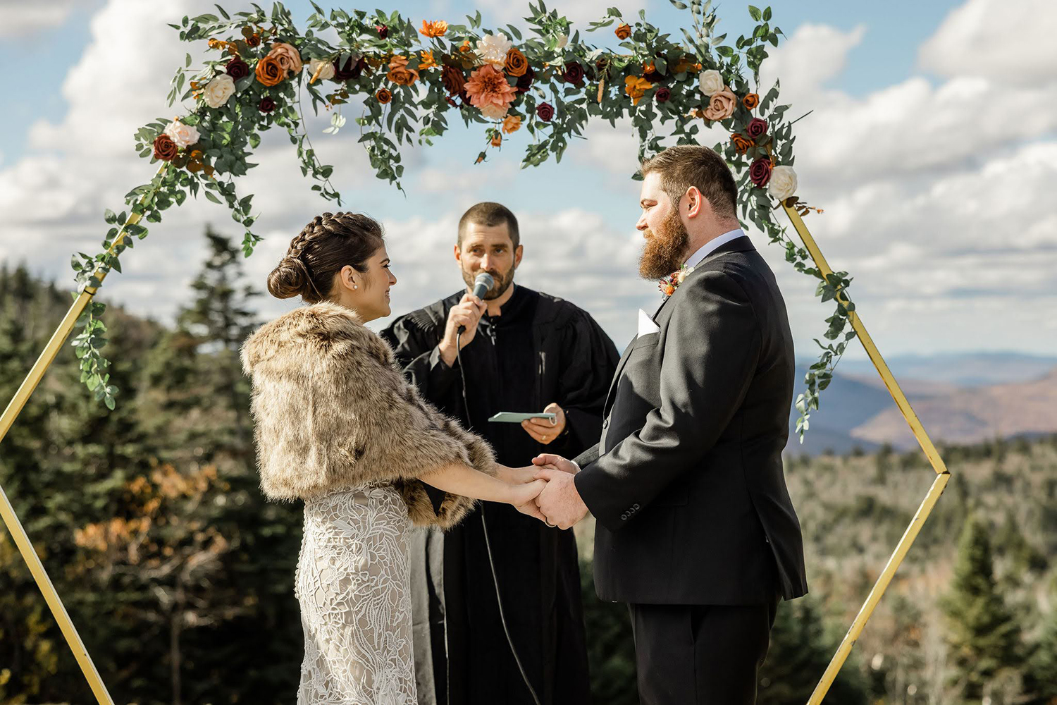 Exchanging Vows at Bear Mountain